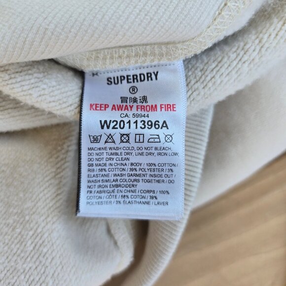 Women's Superdry Oversized Hoodie M/L - Picture 8 of 9